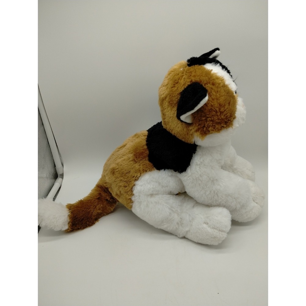 BUILD-A-BEAR Calico Kitty Cat 16" Plush Promise Pets Green Eyes 2012 Brown White - Picture 6 of 11